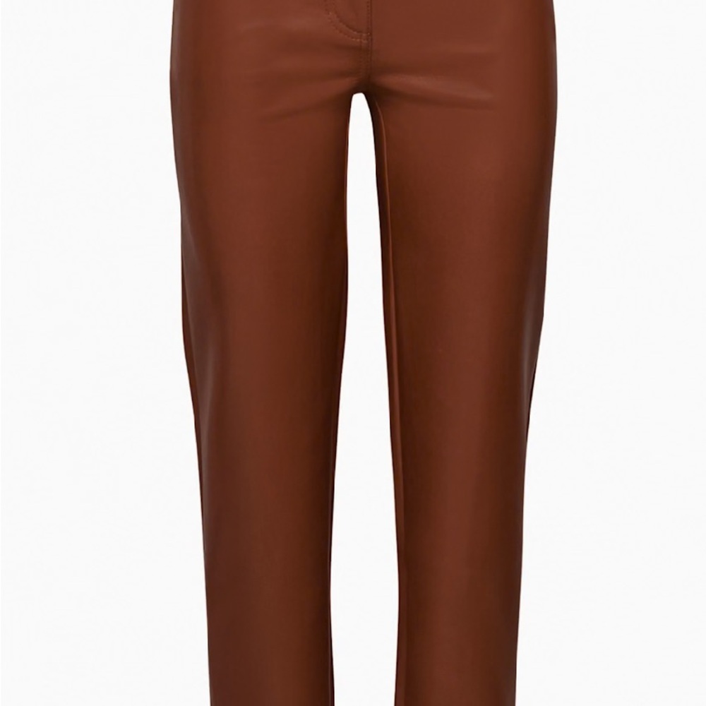 Wilfred Melina cognac Vegan-Leather Pants size 0